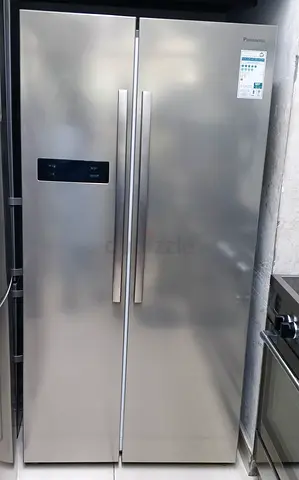 Panasonic Side-by-Side Refrigerator in Stainless Steel - Good Condition working Free home delivery