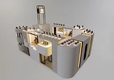 Retail Perfume Kiosk Design for Shopping Malls Dubai