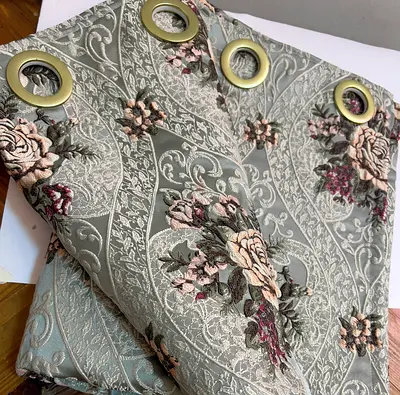 Elegant Curtains - Sage green - 215 cm h * 135 cm w * 4 pieces set