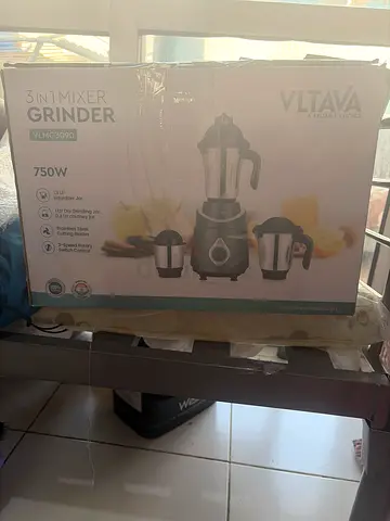 VLTAVA 3-in-1 Grinder/Mixer 750W with Stainless Steel Jars - Brand New in Box
