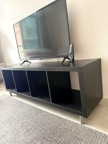 Brown TV Unit / Entertainment Center with Open Shelves