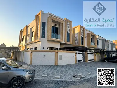 فيلا فاخرة للبيع في المويهات، عجمان | 5 غرف نوم رئيسية | مساحة مبنية 3400 قدم مربع | مساحة أرض 3200 قدم مربع | شلال | مجلس + صالتان | غرفة للخادمة | ت