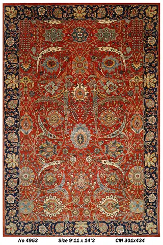 3x4m Afghan Handwoven Traditional Red Oriental Rug - 911 x 143