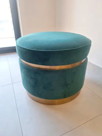 Green Ottoman/Pouf/Foot Stool
