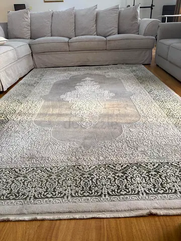 Danube Light grey patterned area rug - 200x300cm (amazing condition)
