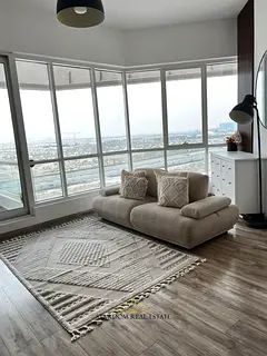 Furnished 1BR Apartment | Silicon Heights 1 | Balcony &amp; City Views