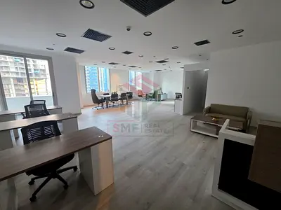 Spacious Fully Fitted Office | High Floor | Prime Location | Walk to Metro
