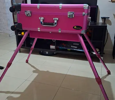 Professional rolling makeup case trolley