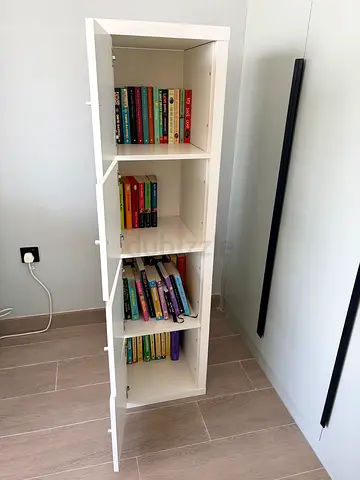 shelving unit with doors