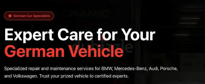 Expert GERMAN CAR Repair in Sharjah