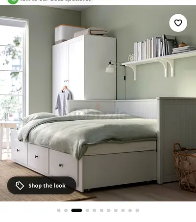 Ikea Day with Underbed and Storage Drawers and Matching Wardrobe - Excellent Condition