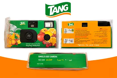 Tang Branded Single-Use 35mm Point  Shoot Camera — ISO 200, 24 Exposures