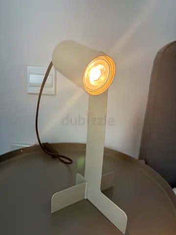 Minimalist White Table Lamps - Modern Adjustable LED Light - 2 pieces