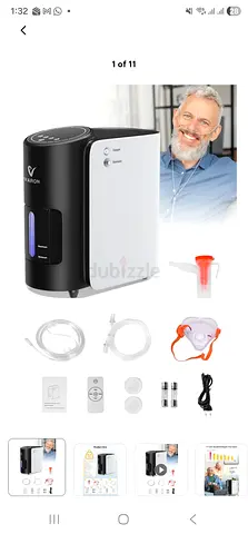 Varon Oxygen Concentrator, Adjustable Flow Rate from 1 liter to 7liter brand new