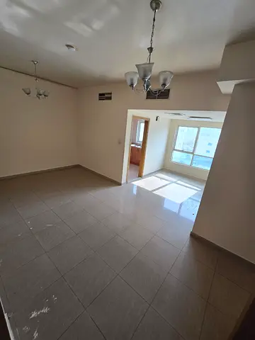 One month free + excellent finishing + spacious layout, 2BR + hall for rent in Al Qasimia, prime location near all services. 🏡✨