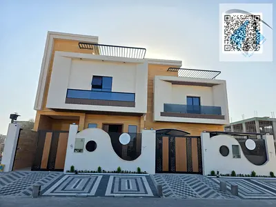 For rent: Modern villa, first occupancy, in Ajman - Al Helio area. 4 master bedrooms, living room,