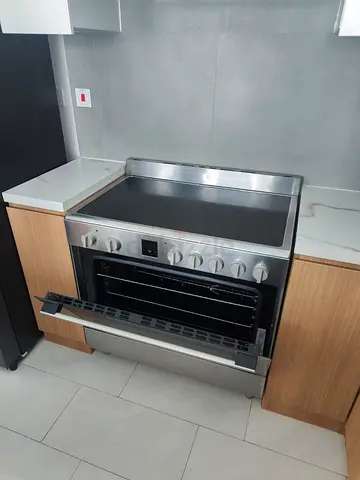 Bosch latest model electric ceramic 5 hobs stove oven fan cooking range 90x60 digital touch timer co