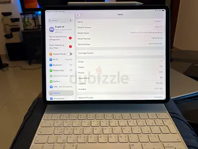 Apple iPad Pro 12.9 (6th gen) with Magic Keyboard - Space Gray and Apple Pencil