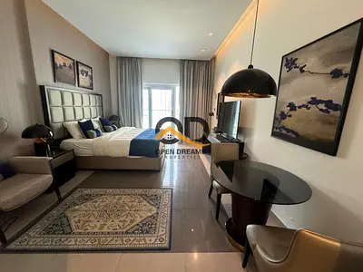 Fully Furnished High-Floor Studio | Pool & Skyline View | Prime Business Bay Location