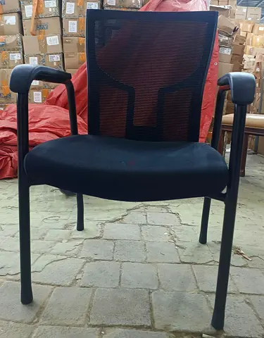 Boss office chair with black fabrick and  steel frame