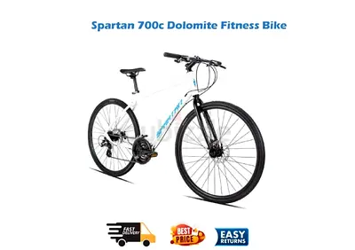 Spartan 700c Dolomite Fitness Bike - Shimano Shifters, 24 Speed Cycle for 14+ Years - Free Delivery