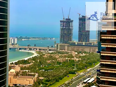 غرفة نوم واحدة مفروشة | إطلالات على المارينا والمدينة | برج سولافا