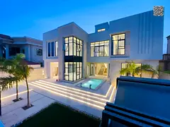 A luxury villa in the most prestigious areas of Ajman with a private pool, including electricity, w