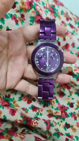 Swatch Irony Diaphane Chronograph Full Blooded Blueberry