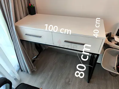 White Desk with drawers