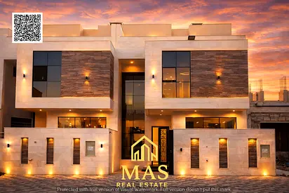 🏡 Luxury Villa for Sale in Al Helio 2 – Ajman | Stone Facade | 5 Master Bedrooms | Prime Location