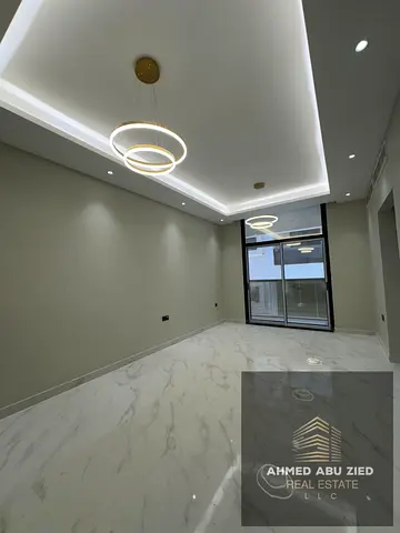 First occupancy, two bedrooms and a living room, for annual rent in Al Hamidiya. Balcony, central air conditioning, close to all services and public