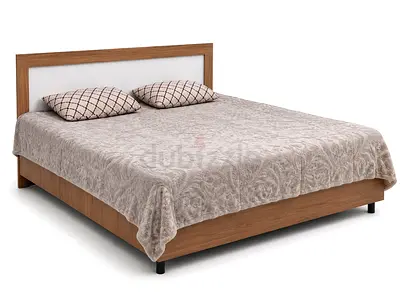 Queen Wooden Bed Frame with Headboard - Good Condition