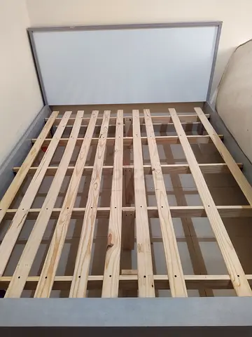 Wood Slatted Bed Base / Platform Frame - Single/Small Double (see measurements)