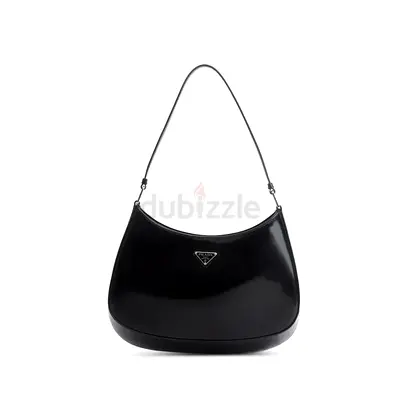 Authentic Prada Black Spazzolato Leather Cleo Bag
