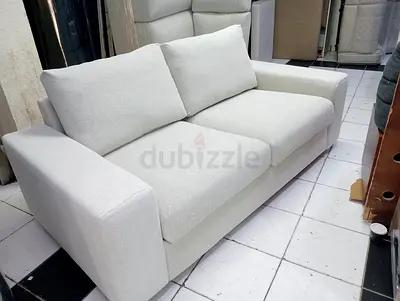 Vimle Light Grey 2-Seater Fabric Sofa in Good Condition