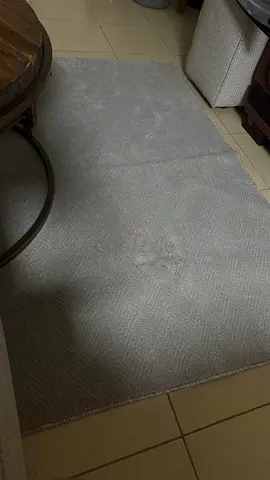 Light grey modern area rug - new