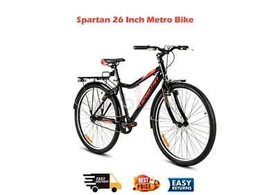 Spartan 26 Inch Metro Bike, Single Speed for City Commuting for Teens  Adults - Free Delivery