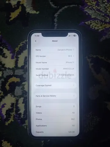 Urgent sale 🚨‼️iphone 11 ,128 gb. face id issue. Charger included