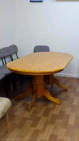 Solid Wood Dining Table - Seats 6