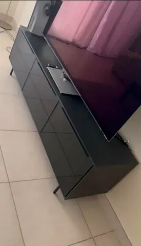 TV bench with doors RANNÄS from IKEA