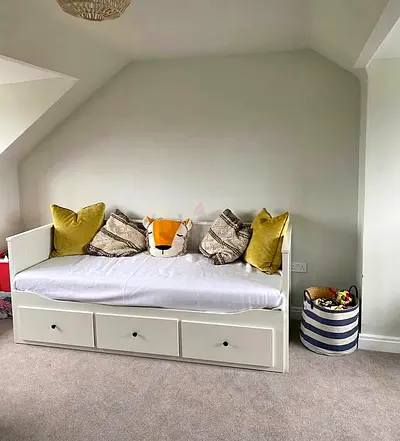 Ikea White Hemnes Daybed with Ikea Mattress