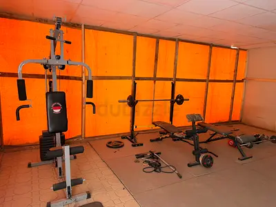 Home Multi-Gym Set with Bench, Barbell and Dumbbells - Used