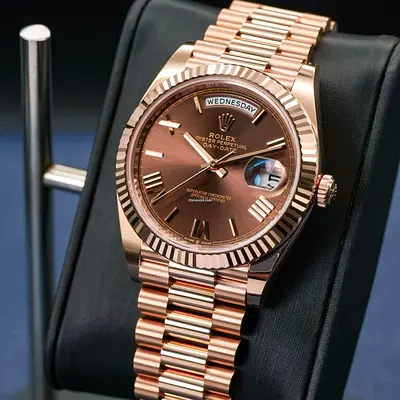 Rolex Day-Date Rose Gold Mens Watch
