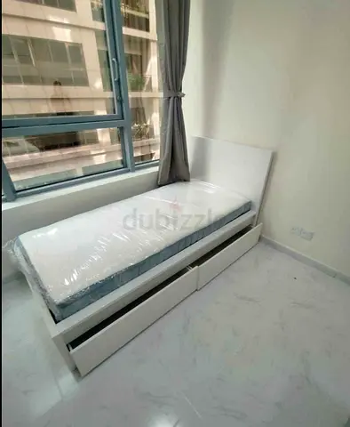 Ikea malam single bed (90*200)with 2 storage drawers underneath and an IKEA mattress ✨