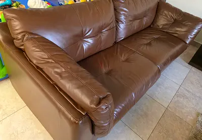 Premium Brown Leather Sofa 7 seaters
