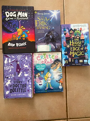 Collection of 6 Childrens  YA Books - Mix of Fiction and Adventure