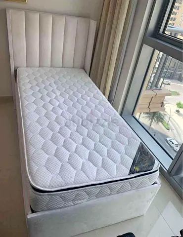 Single bedframe Headboard Designe fully customisable storage can be installed