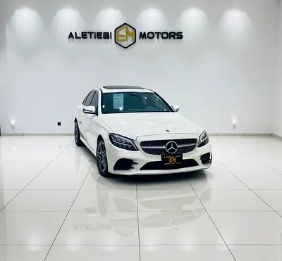 MERCEDES BENZ C300  WHITE COLOR MODEL 2019 57,000 KM GERMAN Spec