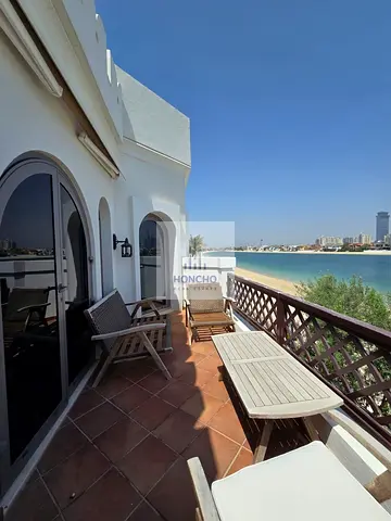 Sea View 3BR Villa | Garden Homes Frond L | Burj Al Arab & Marina Views