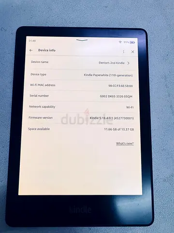 Kindle Paperwhite 11th Gen 16GB – Black | Waterproof e-Reader | Excellent Condition